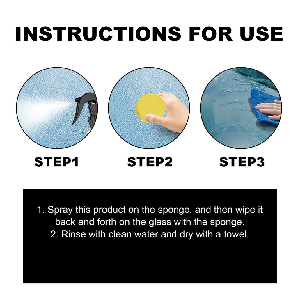 Homonth Car Glass Oil Film Remover Paste Window Grease Water Stain Removal Cleaner Windshield Polisher Stuff Windshield Coating Agent