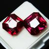 Natural Red Ruby 16.25ct Square Cut Certified Loose Gemstone