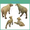 Farm Animal Pvc Sheep Model Kit With Static Lamb And Ewe For Diorama And Hobby Use