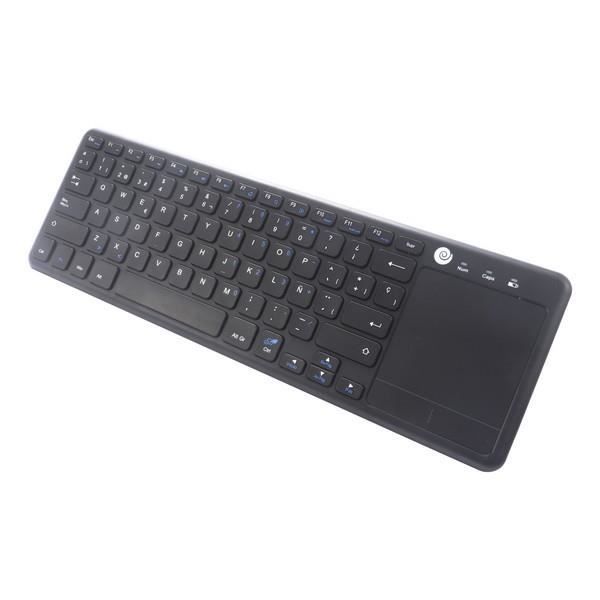 Bezdrátová klávesnice - CoolBox - COO-TEW01-BK - Černá - Touchpad - QWERTY