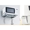 Wall mounted kitchen rack retractable bracket thickened oven rack 304 stainless steel microwave oven rack