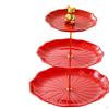 Dessert Cupcake Display Stand 3 Tier Table Centerpiece Pastry Serving Tray with Metal Rod for Tea