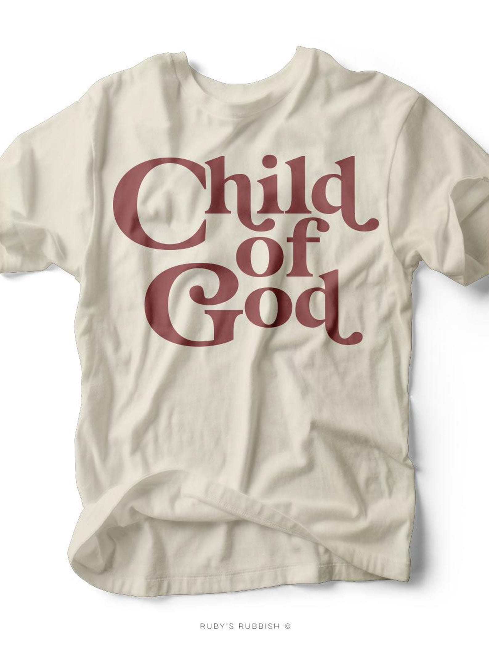 Child of God | Scripture T-Shirt | Ruby s Rubbish® XL