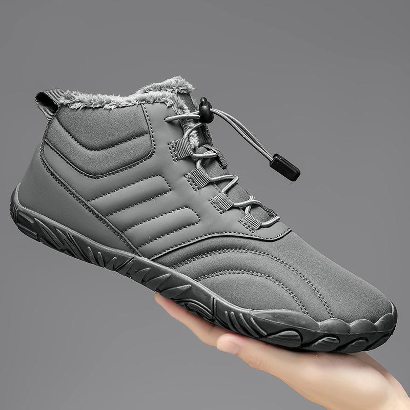 Unisex Winter Boots Men Women Waterproof Snow Cotton Boots Women Sneaker Men Barefoot Warm Fur Anti Slip Trekking Hiking Shoes