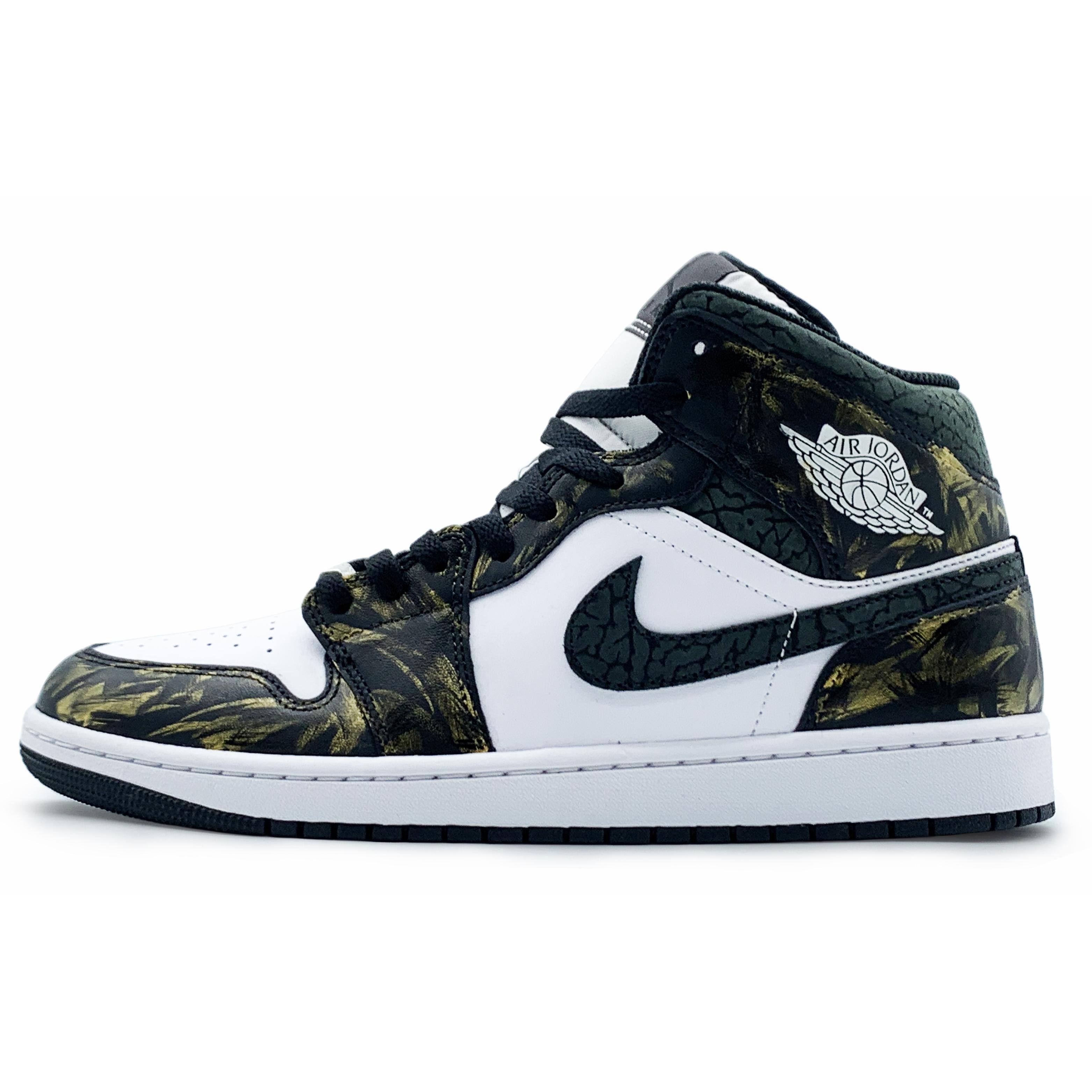 

Jordan Air Jordan 1 Mid Leather Abrasion Resistant Breathable Abrasion Resistant Breathable Mid top FB9911-001(Team131-) 46