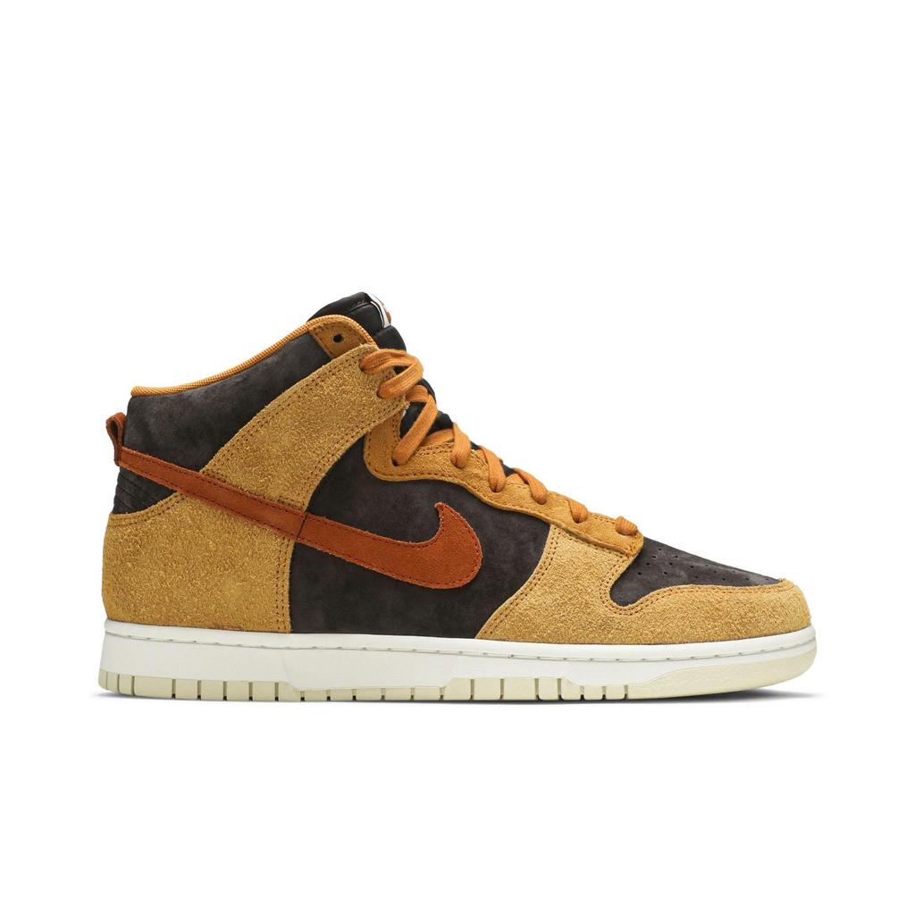 Nike Dunk High Premium 'Dark Curry' (Unisex) Velvet Brown / Dark Russet / Dark Curry / Sail Skateboard Shoes DD1401 200