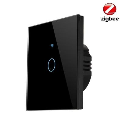 Europeisk standard Zigbee Smart Touch-strömbrytare: Fas/Nolla eller Enkel Fasledare, App-styrd