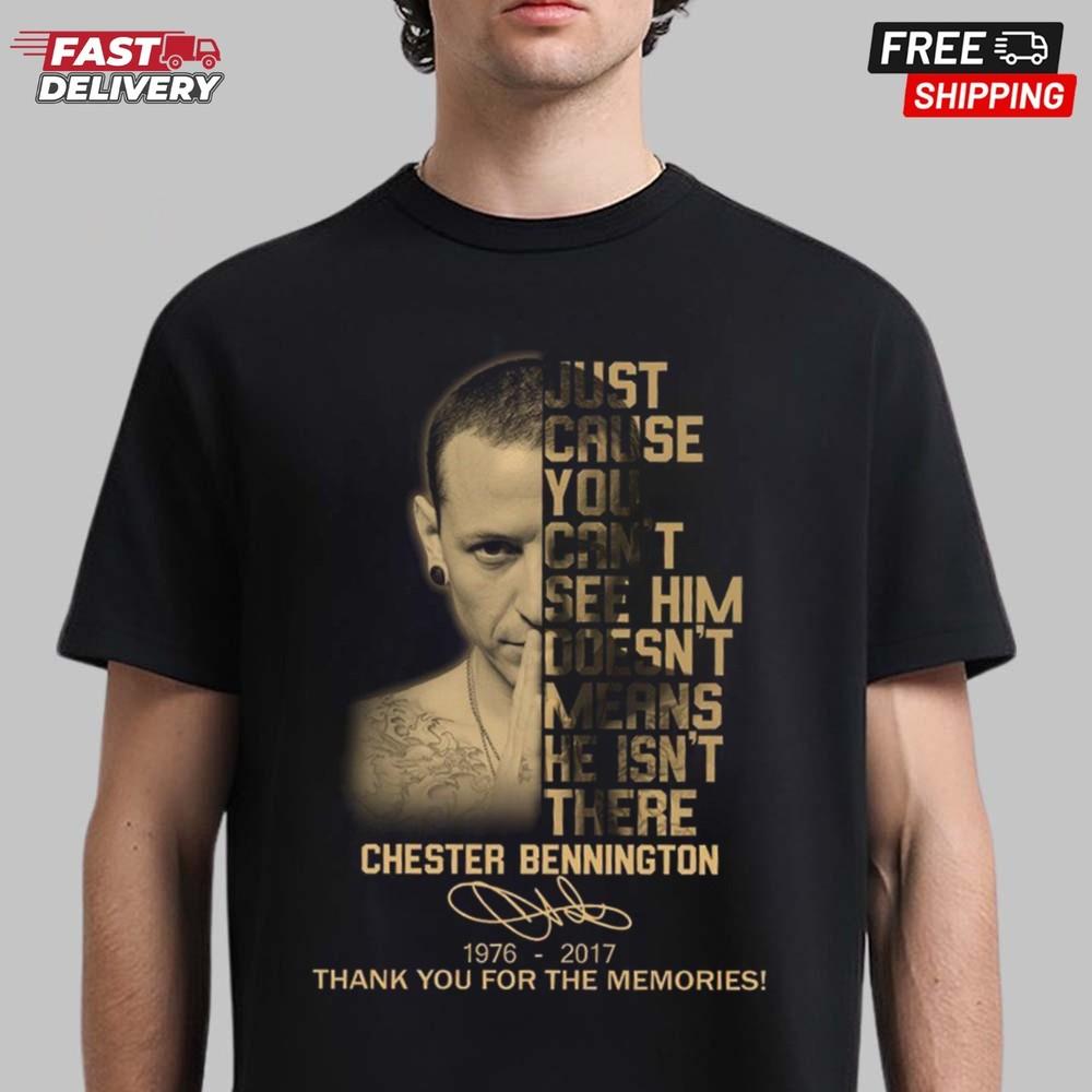 

Chester Bennington Thank You for The Memories 1976-2025 T-Shirt Unisex T-Shirt XL