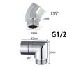 G1/2 Connection Shower Head Elbow Adapter 90° 135° Angle Angle Elbow Adapter  Bathroom Use