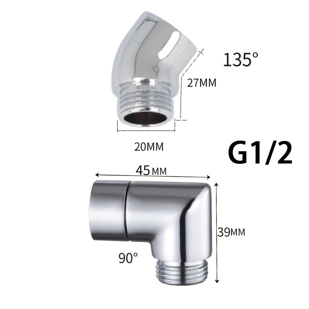 G1/2 Connection Shower Head Elbow Adapter 90° 135° Angle Angle Elbow Adapter Bathroom Use