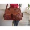 New HANDMADE LEATHER BRIEFCASE GENUINE MESSENGER BAG SHOULDER BAG
