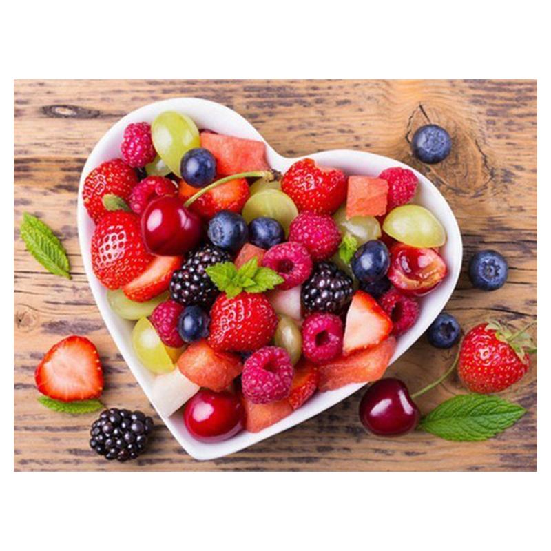 5D Diy Diamond Painting Fruit Set Kit Full Drill Round Diamond Embroidery Mosaic Picture of Rhinestones Home Decoration