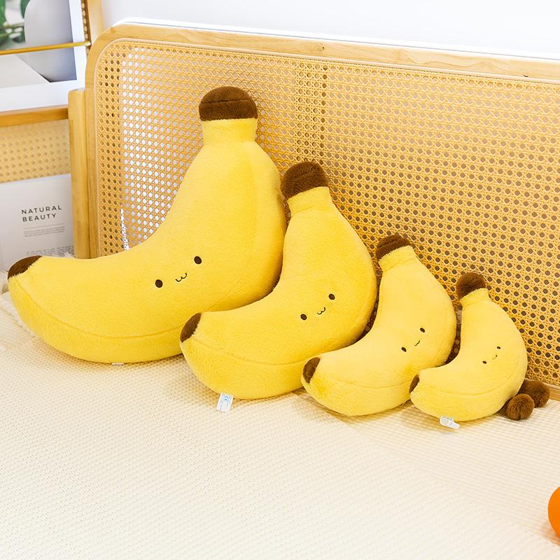 

New long-legged banana throw pillow plush toy fruit doll doll girl children soothing doll gift 38cm（220g）