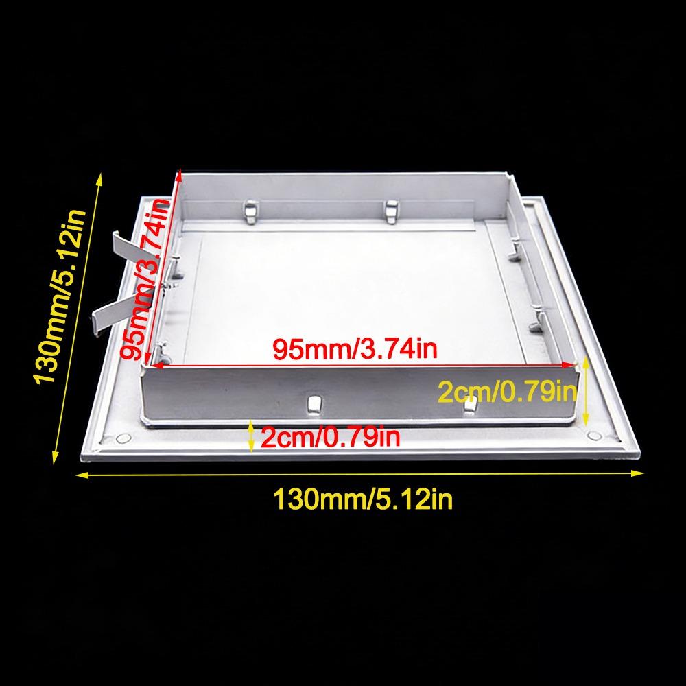 Panel de Acceso Duradero de Aleación de Aluminio Blanco Tipo Snap-on Puerta de Inspección Anti-corrosión Tapa de Registro de Acceso a Pared Extraíble