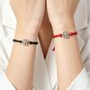 10 pièces 2026 Bracelets Trèfle à Quatre Feuilles pour Femmes Hommes Réglable Fait Main Corde Rouge Porte-Bonheur Couple Amitié Bijoux Accessoires