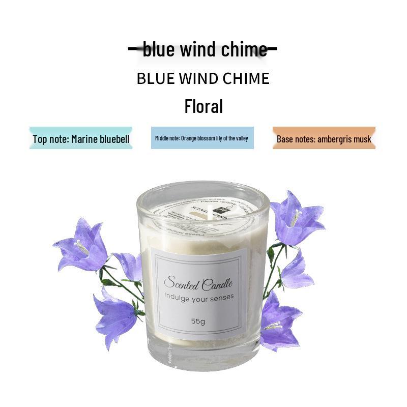 Luxury Scented Soy Candle Gift Set with Glass Cup - Smokeless and Elegant