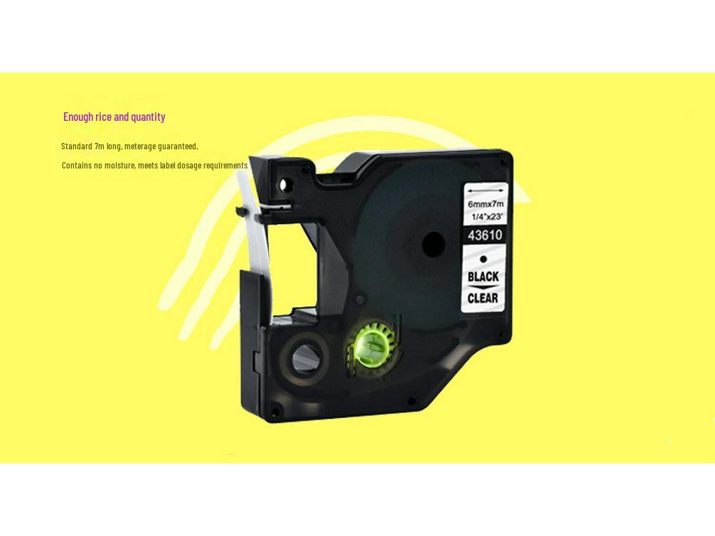 iBests 19mm Waterproof & Scratch-Resistant DYMO DM1 Compatible Labels (45800 Series)