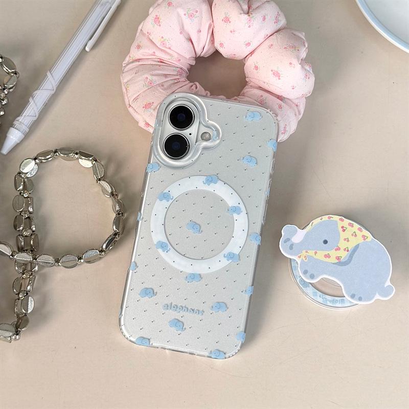 

Cherry Elephant Headscarf Magnetic Mount for iPhone 17/16 Pro Max/15/14 Case iPhone 17