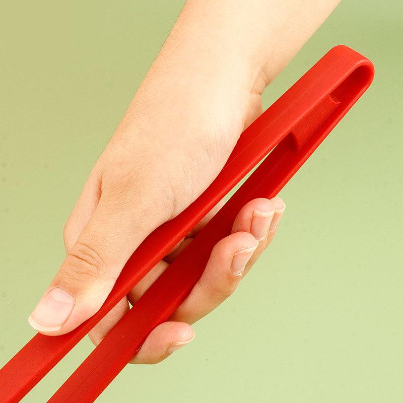 Heat-Resistant Silicone Cooking Tongs: Outdoor Camping BBQ, Anti-Scald & Anti-Slip Design