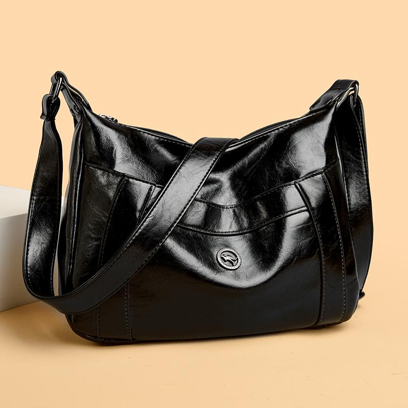 Soft Leather Luxury Women Bag Designer Solid Color Shoulder Messenger Crossbody Bags for Women New Casual Female Tote Sac A Main