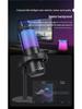 RGB USB Desktop Boom Arm Microphone for Gaming, Streaming & Recording with Mute & Monitoring Features