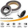 1M Flexible Rubber Magnetic Strip Self-Adhesive Cuttable Magnetic Tape DIY Wall Photo Poster Fixing Tool Wall Memo Strip