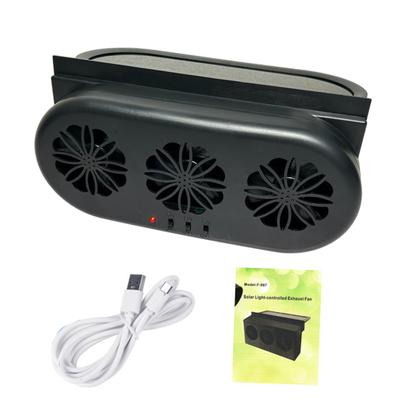 Solární ventilátor na okna do auta Auto solární ventilační ventilátor Eliminace tepla Vysoce účinný 5000 ot./min. Odtahový ventilátor zesilovače do auta