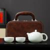 Portable Ceramic Travel Tea Set: One Pot, Two Cups - Perfect for Outdoor Use or Dragon Boat Festival Gifts
