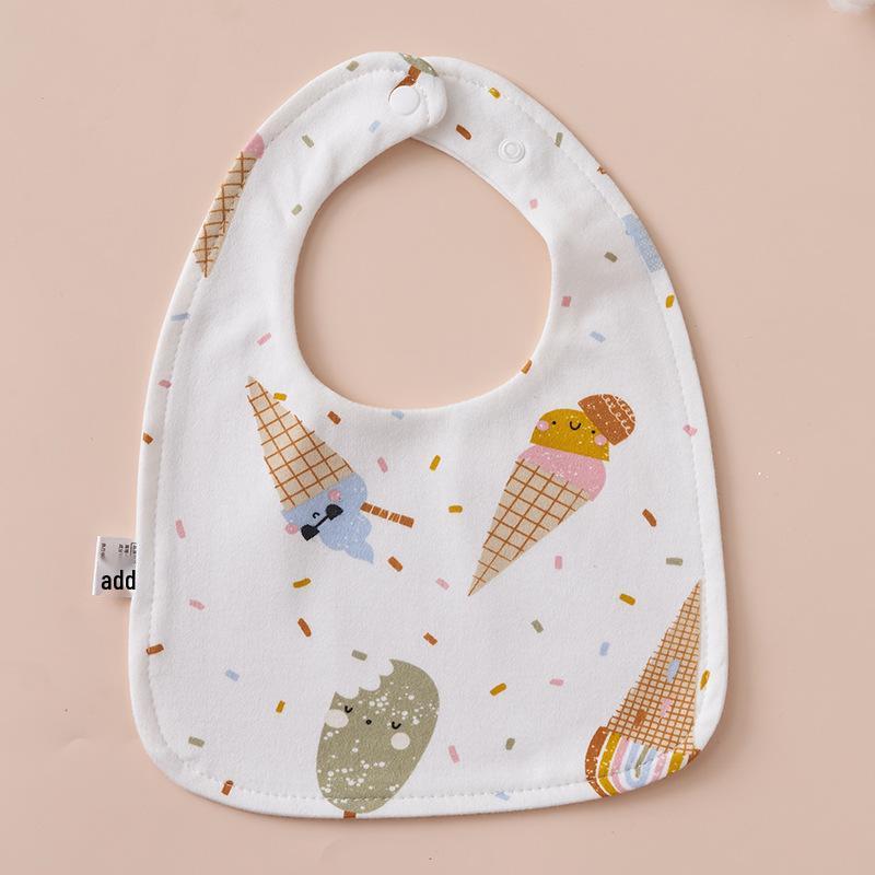 U-Shaped Pure Cotton Bib - Super Soft, Waterproof, Adjustable for Newborns, Ideal for Autumn/Winter