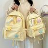 Schoolbagins cute schoolbag women's new cartoon accessories backpack large capacity fresh girl backpack primary school bag