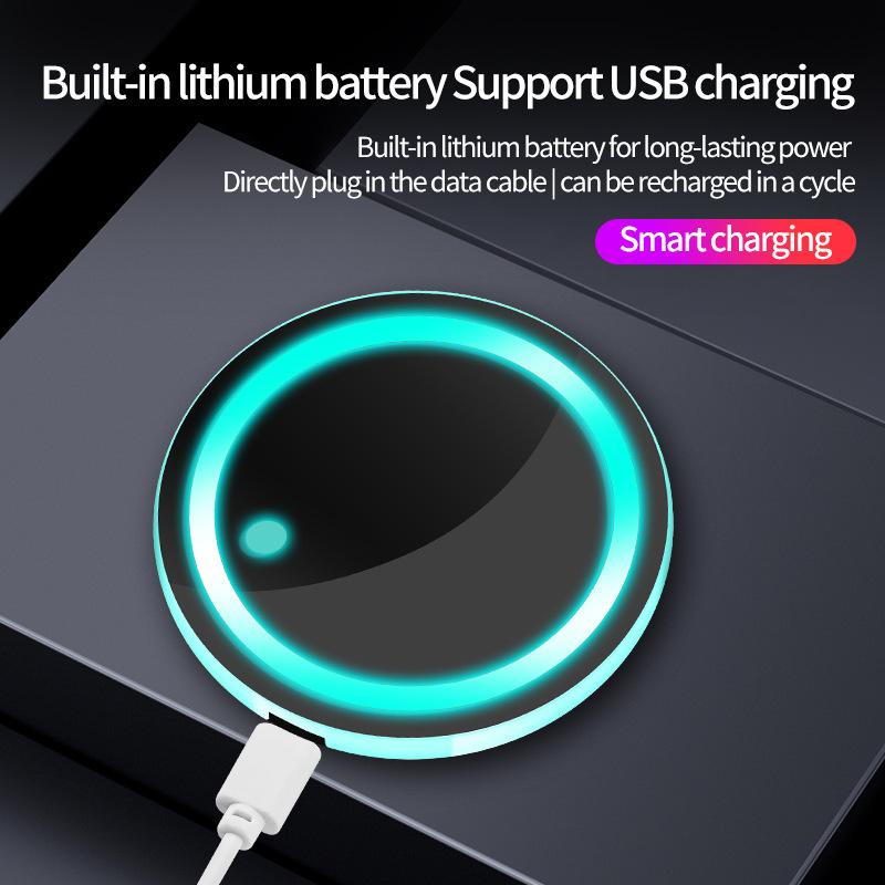 7 Colors Car Coasters Car Cup Holder Gradual Breathing Neon Lamp LED Light Mats Bottle Light Sensor Atmosphere Car Accessories Cup Holders 5