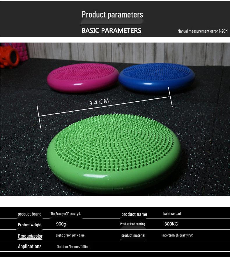 Yoga Balance & Massage Cushion Set неоновый зеленый