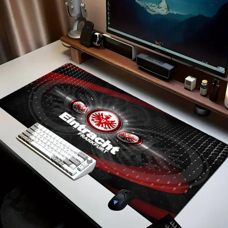 Flaming Heart Frankfurt Emblem Mouse pad Office Desk Mat, Gaming Mouse Pad Mousepad, keyboard pad,Heavy-Duty Non-Slip Rubber Backing, Gift