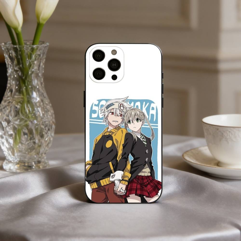 Anime P-passionate S-Soul-L E-Eater-R Phone Case For iPhone 17pro,16,15,14,13,12,11 Plus,Pro Max,XS,Soft Silicone Black Cover