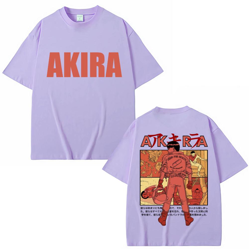 Japanese Anime Neo Tokyo Akira Vintage Tshirts Unisexga Movie Science Fiction Shotaro Kaneda T Shirt Loose Cotton Summer T Shirts