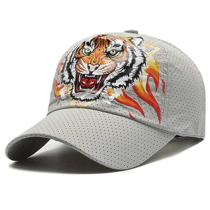 Scream Tiger Roar Baseball Caps Men Women Outdoor Golf Visors Cap Animal Pattern Sun Hats Cotton Hat Snapback Hip Hop Gorra