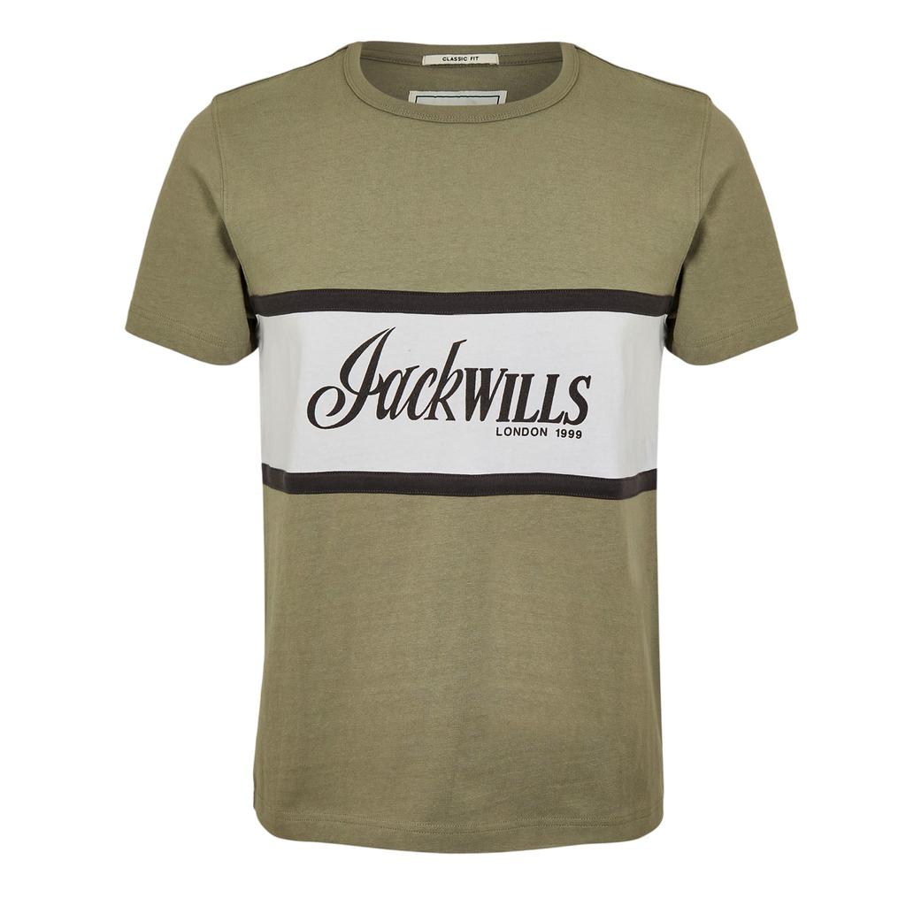 Jack Wills Mens Big Logo Crew Neck T-Shirt