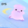 6ks Poutavé prase Socha Ornament Carving Technology Cute Glow Pig Mini Portrait Mini Fairy Garden Landscape