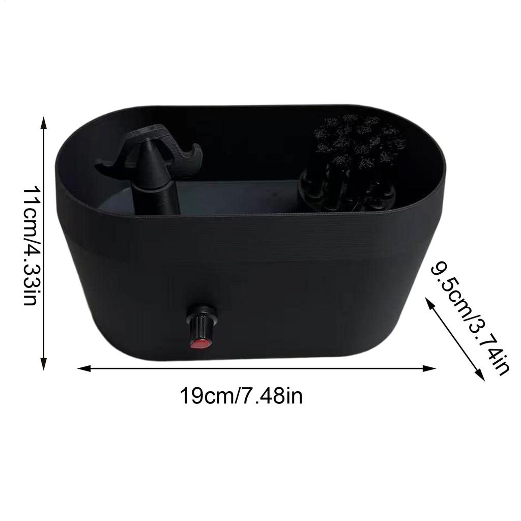 Set de Limpieza para Cafetera Espresso Limpiador Automático de Portafiltros Banco de Trabajo con Cepillo para Sistemas de 51/53/58 mm Cocina Casera