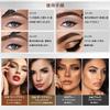 UNYOKE Eyeliner Eyebrow Natural Makeup Coffee Color Double-ended 4-prong Pencil, 2-in-1, Waterproof, Sweat-resistant, Smudge-resistant,