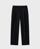 NOIRER Wool One-Tuck Relaxed Slacks (Black)