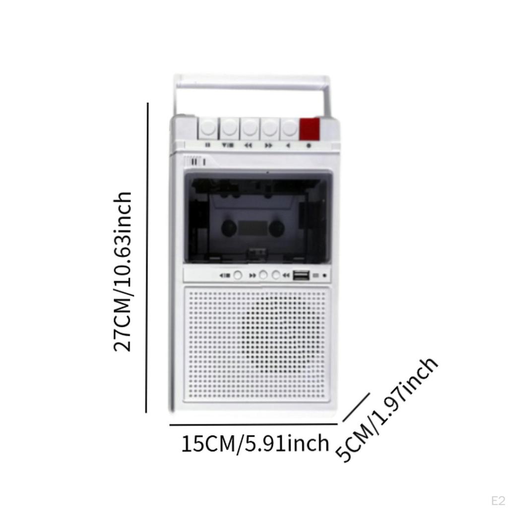 Portable Cassette Player Built in Speaker Birthday Gift Speakers Professional Pocket Stereo Tape