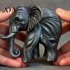 Simulated Elephant Model 3D Printed Figurine, One-Piece Molding, Cute High-end Texture Model, Desktop Ornament for Home, Bookshelf Decoration