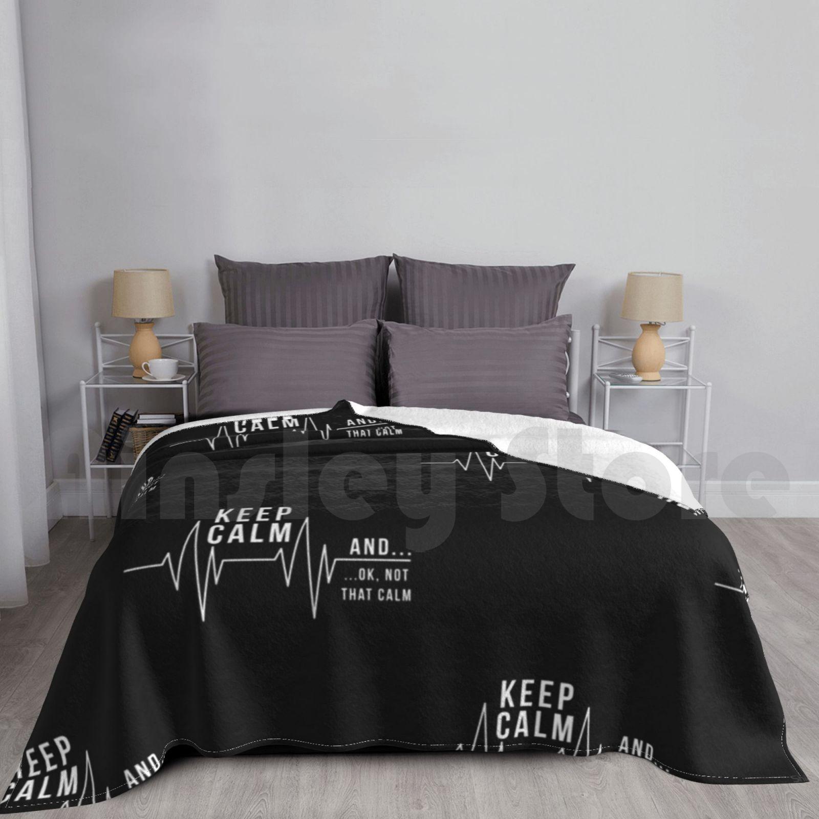Nurse Funny Gift Idea Blanket For Sofa Bed Travel Medicine Nurse Funny Health Emergency Job Nursing Stethoscope Size: 75*100cm, Weight: 230 GSM