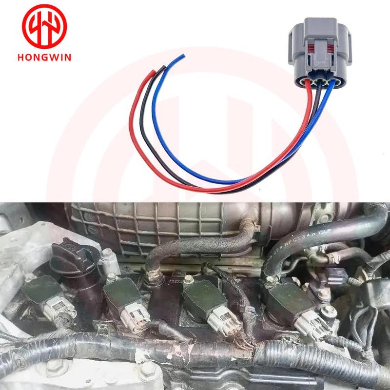 10PCS 3 Pin Waterproof Automotive Sensor Connector 6189-0779 22448-ED000 Ignition Coil Socket For Nissan Infiniti Suzuki Mazda