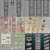 Transparent Silicone Nail Art Mold Belt Buckle Flower Butterfly Four-Leaf Clover 3D Nail Decoration Mold Manicure Template