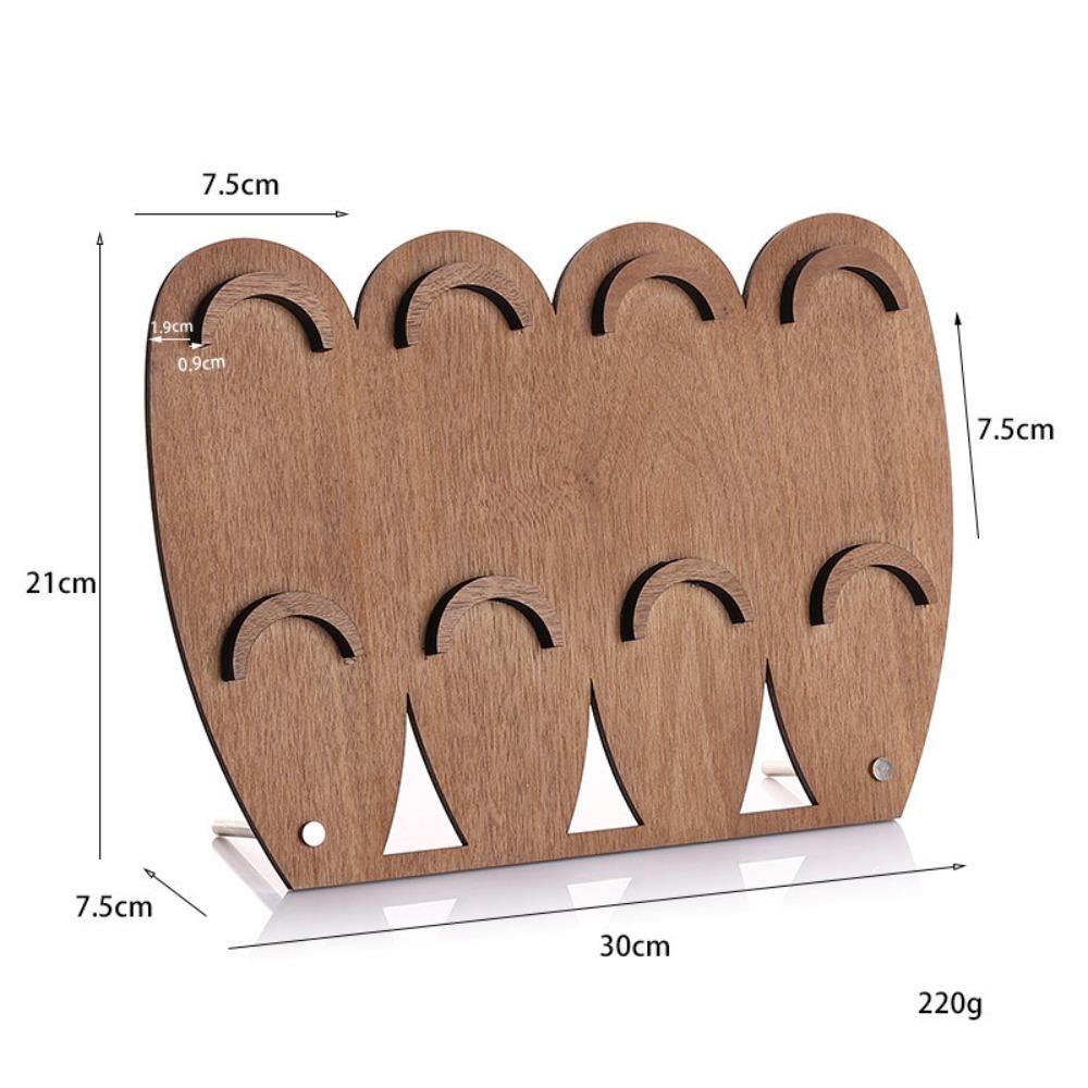 Multi-function Bracelet Display Rack Wood Ornaments Storage Case Hand Bangle Organizer Jewelry