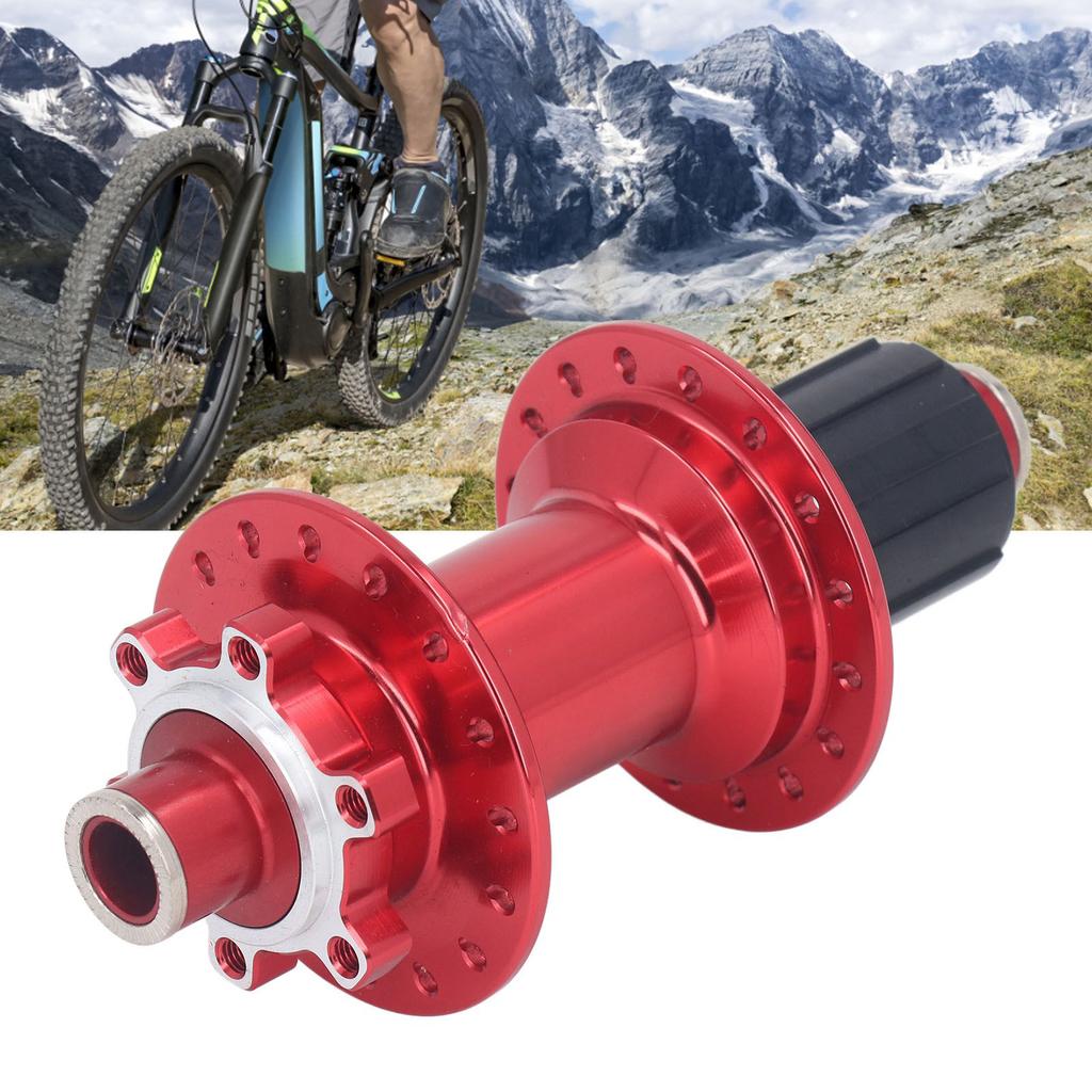 32 Hole Mountain Bike Hub 4 Bearing 12x148mm CNC Cutting Process Bike Rear Hub for Replacement Red