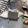 [Pre-Owned] Wangloc Chain Detachable Rhinestone Shoulder Crossbody Bag - Excellent #BAD1JK