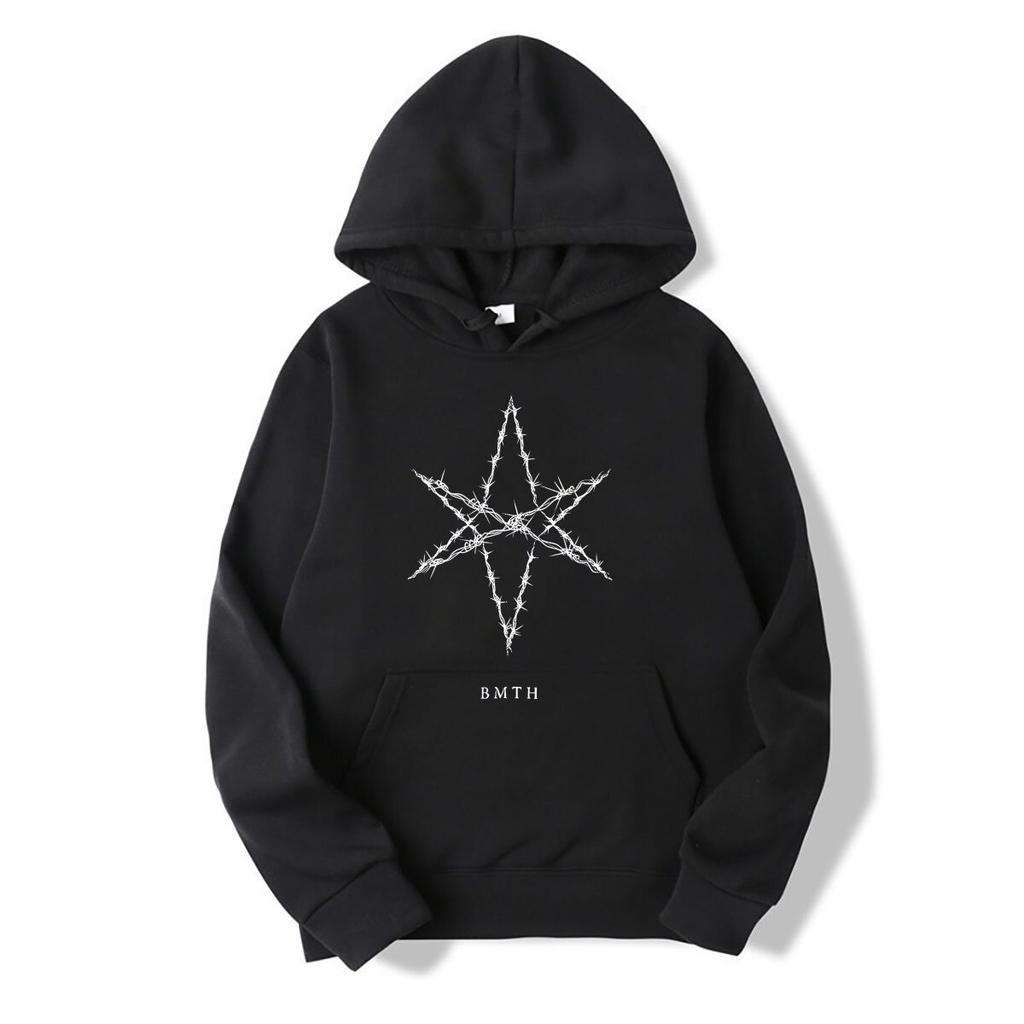 Men Bring Me The Horizons hoodies Music Band The Star Cute Gift Top Tees Summer Retro hoodies O Neck Harajuku hoodies